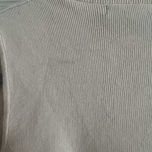 Banana Republic Mock Neck Sweater Tank, Cream, Sz S - Picture 5 of 7